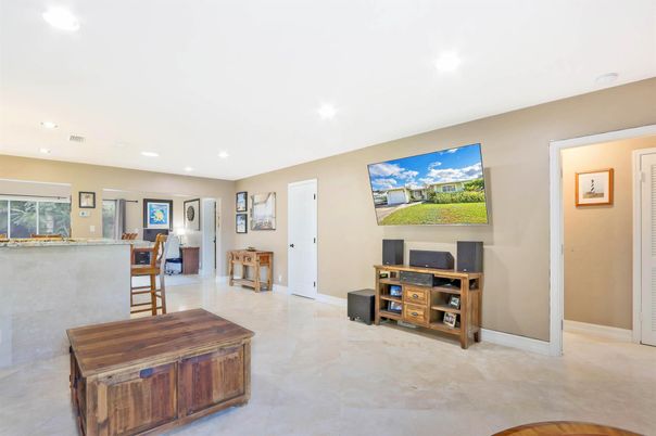 Interior, Kitchen, Living room, Recessed Lighting