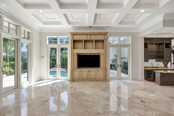 Empty room, Interior, Recessed Lighting