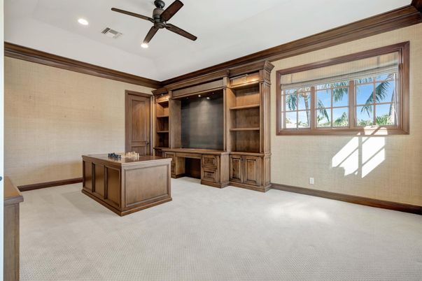 Home Office, Interior, Recessed Lighting