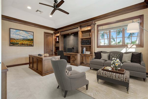 Home Office, Interior, Living room, Recessed Lighting