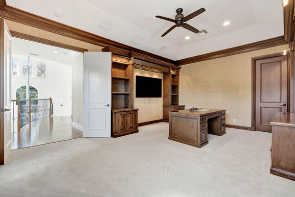 Home Office, Interior, Recessed Lighting