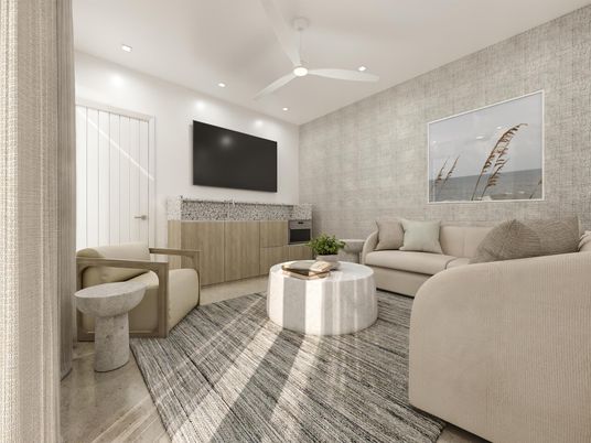 Interior, Living room, Recessed Lighting