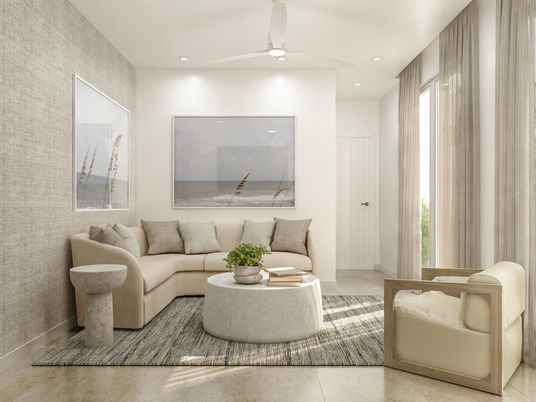 Interior, Living room, Recessed Lighting