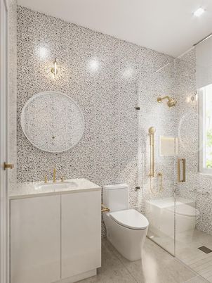 Bathroom, Glass Shower, Interior