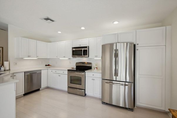 Interior, Kitchen, Recessed Lighting, Stainless Steel Appliances