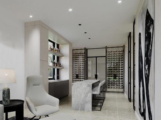 Interior, Recessed Lighting, Wine Storage