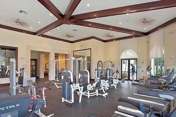 Fitness Equipment, Gym, Interior, Recessed Lighting