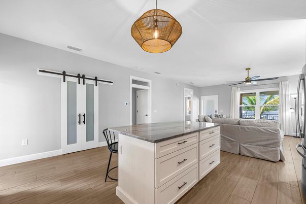 Interior, Living room, Pendant Lights, Wood Texture Flooring