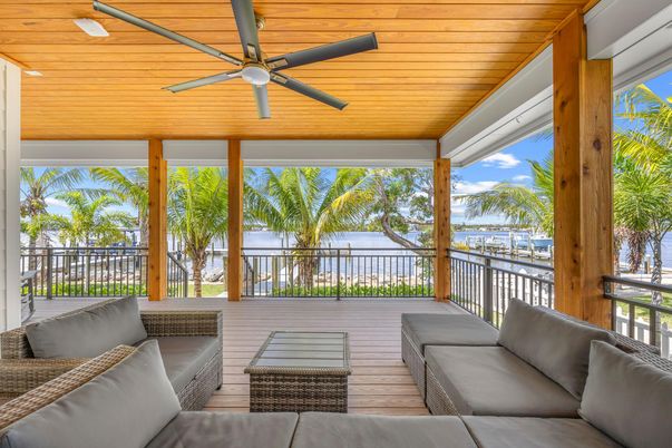 Interior, Living room, Sun Room, Water, Wooden Ceilings, Wood Texture Flooring