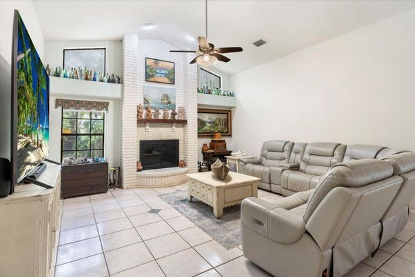 Fireplace, Interior, Living room, Stone Walls