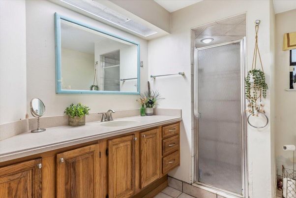 Bathroom, Dual Sink Vanities, Glass Shower, Interior