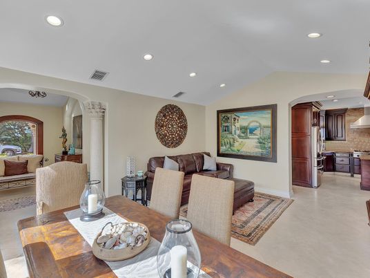Dining room, Interior, Kitchen, Living room, Recessed Lighting, Stainless Steel Appliances