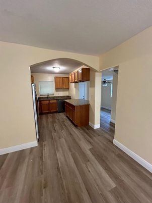 Interior, Kitchen, Wood Texture Flooring