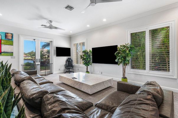 Interior, Living room, Recessed Lighting