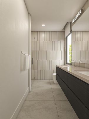 Bathroom, Dual Sink Vanities, Interior, Recessed Lighting