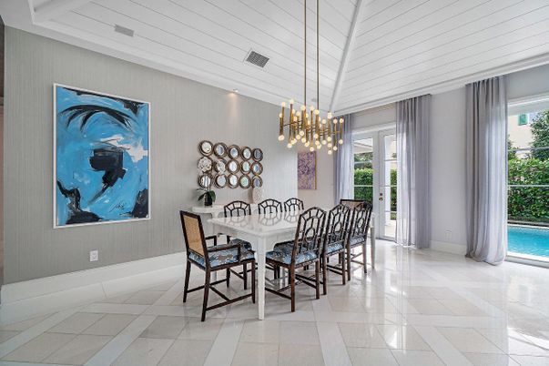 Dining room, Interior, Pendant Lights