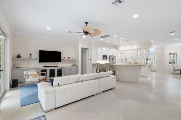 Interior, Kitchen, Living room, Recessed Lighting, Stainless Steel Appliances