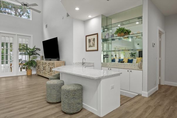 Interior, Recessed Lighting, Wood Texture Flooring