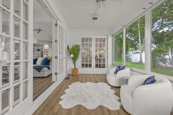 Interior, Living room, Sun Room, Wood Texture Flooring
