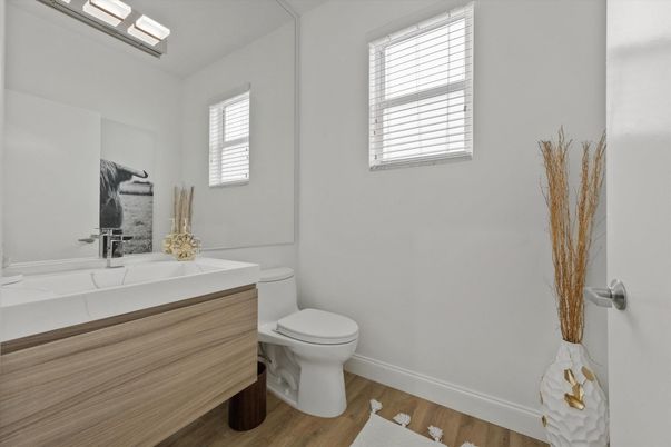 Bathroom, Interior, Wood Texture Flooring