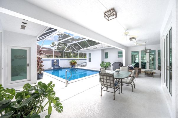 Dining room, Glass Ceilings, Interior, Pool, Sun Room