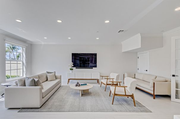 Interior, Living room, Recessed Lighting