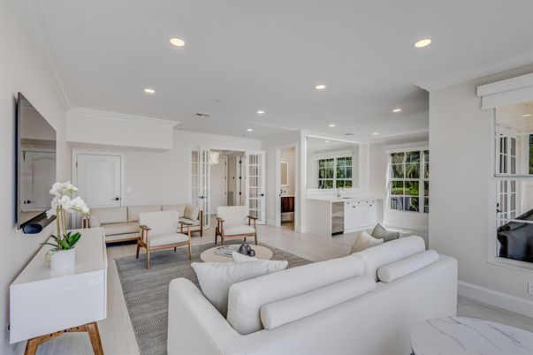 Interior, Living room, Recessed Lighting