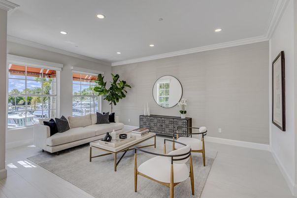 Interior, Living room, Recessed Lighting