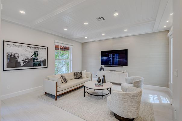 Interior, Living room, Recessed Lighting
