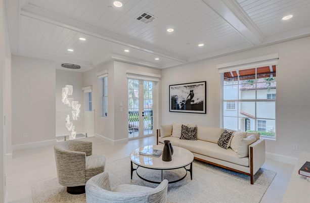Interior, Living room, Recessed Lighting