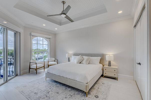 Bedroom, Interior, Recessed Lighting