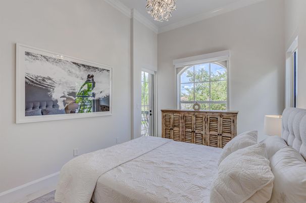 Bedroom, Chandelier, Interior