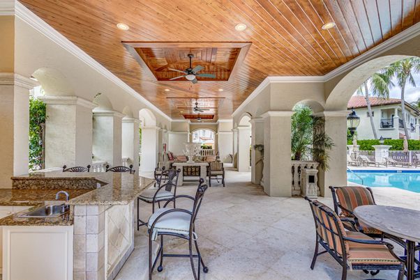 Exterior, Pool, Wooden Ceilings