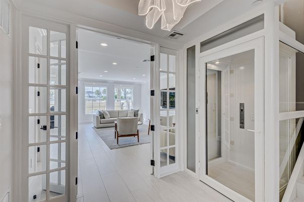 Elevator, Interior, Living room, Recessed Lighting