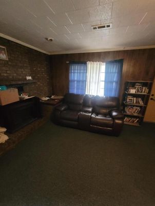 Interior, Living room, Stone Walls