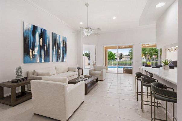 Interior, Living room, Recessed Lighting