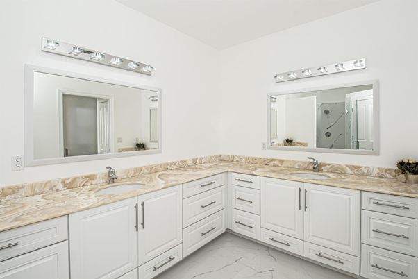 Bathroom, Dual Sink Vanities, Interior, Marble