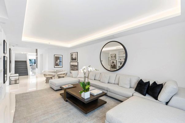Interior, Living room, Recessed Lighting