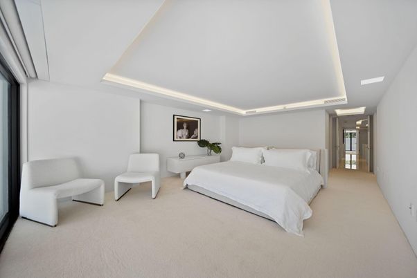 Bedroom, Interior, Recessed Lighting