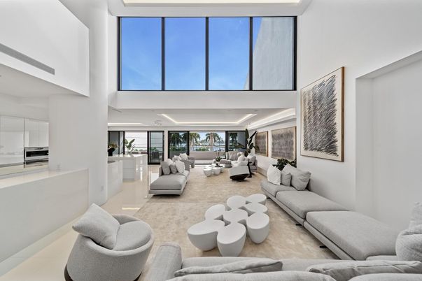 Interior, Living room, Recessed Lighting