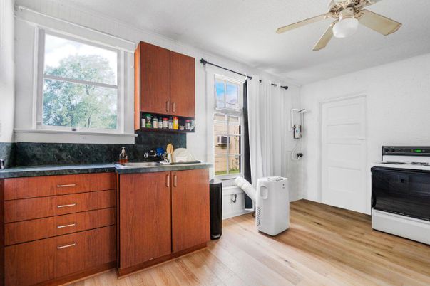 Interior, Kitchen, Wood Texture Flooring