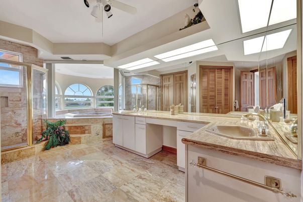 Bathroom, Dual Sink Vanities, Glass Shower, Interior