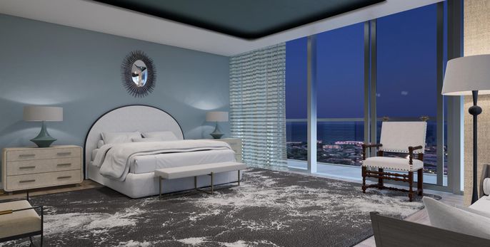 Bedroom, Interior, Water