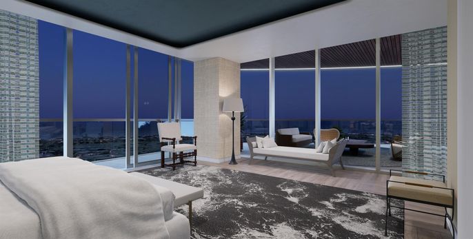 Bedroom, Interior, Water, Wood Texture Flooring