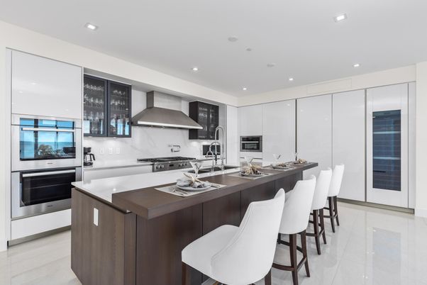 Interior, Kitchen, Recessed Lighting, Stainless Steel Appliances