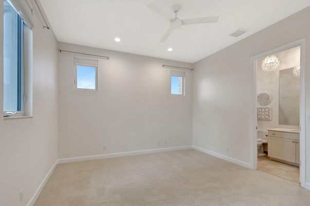 Bathroom, Empty room, Interior, Recessed Lighting