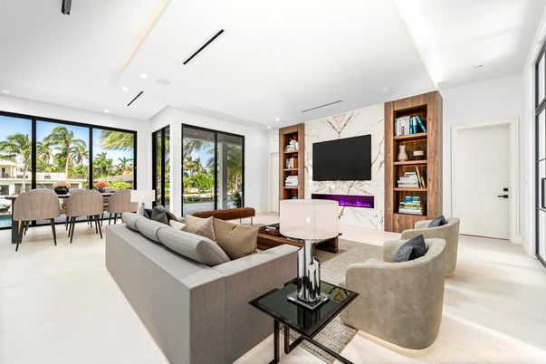 Dining room, Interior, Living room, Recessed Lighting