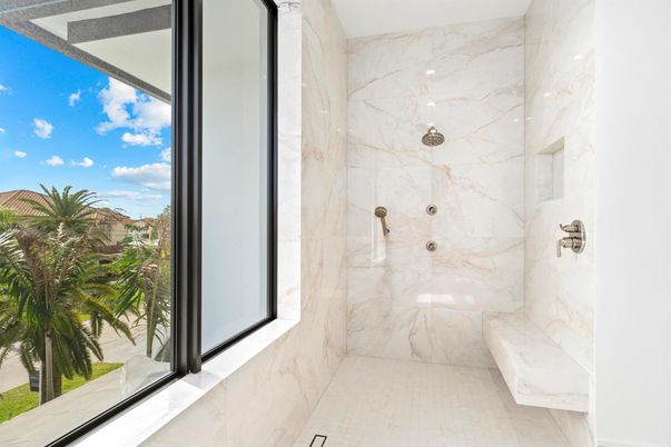 Bathroom, Interior, Marble Walls