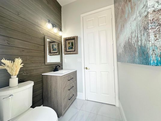 Bathroom, Interior, Wooden Walls