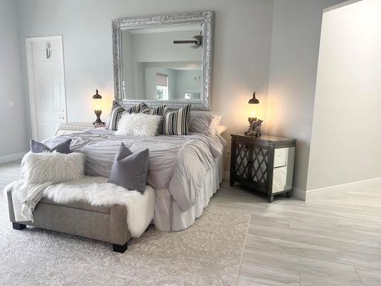 Bedroom, Interior, Wood Texture Flooring